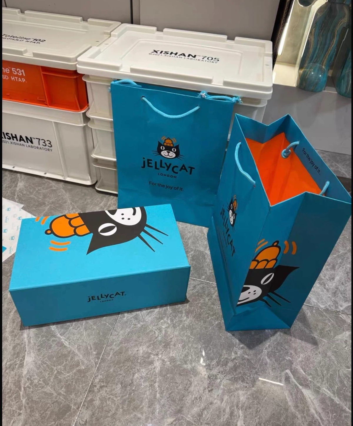 Jellycat Gift Box Set, Premium Plush Toy Packaging Box with Gift Bag & Wrapping Paper, 3 Sizes Available for Stuffed Animal Doll Present