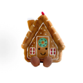 Gingerbread House Plush Toy, Cute Christmas Gingerbread Home Stuffed Animal, Festive Holiday Decor & Stocking Stuffer Gift