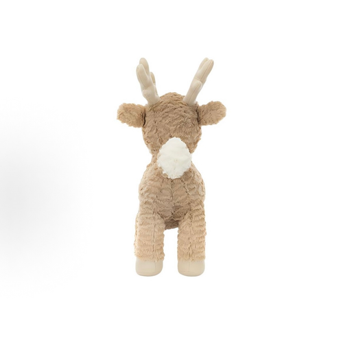 Christmas Reindeer Stuffed Animal Plush Toy, 30cm Soft Standing Deer Plushie, Cute Holiday Gift for Kids Baby Shower
